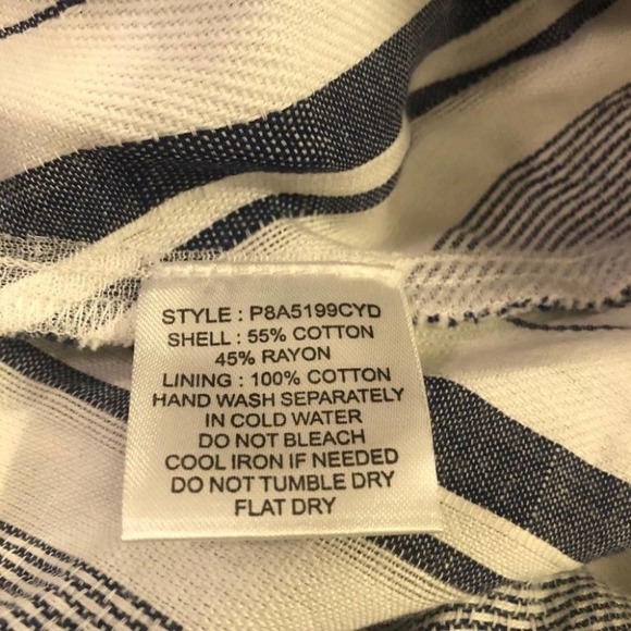 PARKER Bahama Shift Aquarius Stripe Off Shoulder Blue & White Mini Dress 4 NEW - Picture 8 of 10